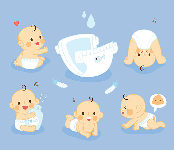 dessin bébé couches